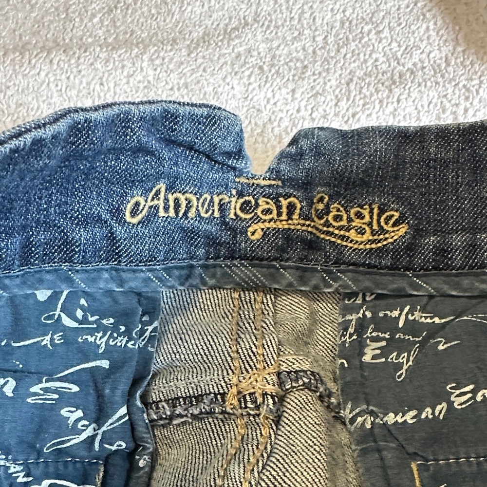 Vintage American eagle ankle Women's Blue Jeans size 6 ( read below 👇🏻) - Picture 4 of 13